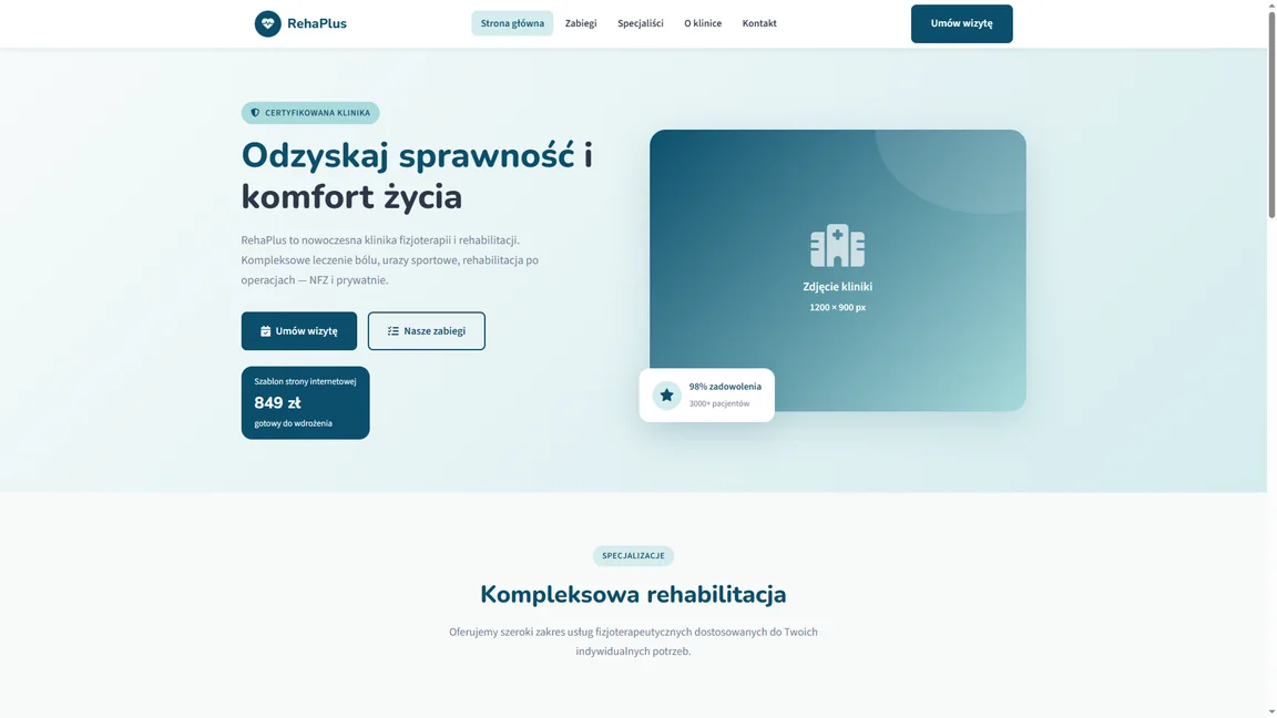 pełna strona fizjoterapia