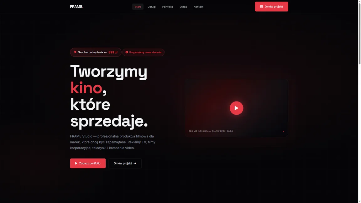 pełna strona studio filmowe