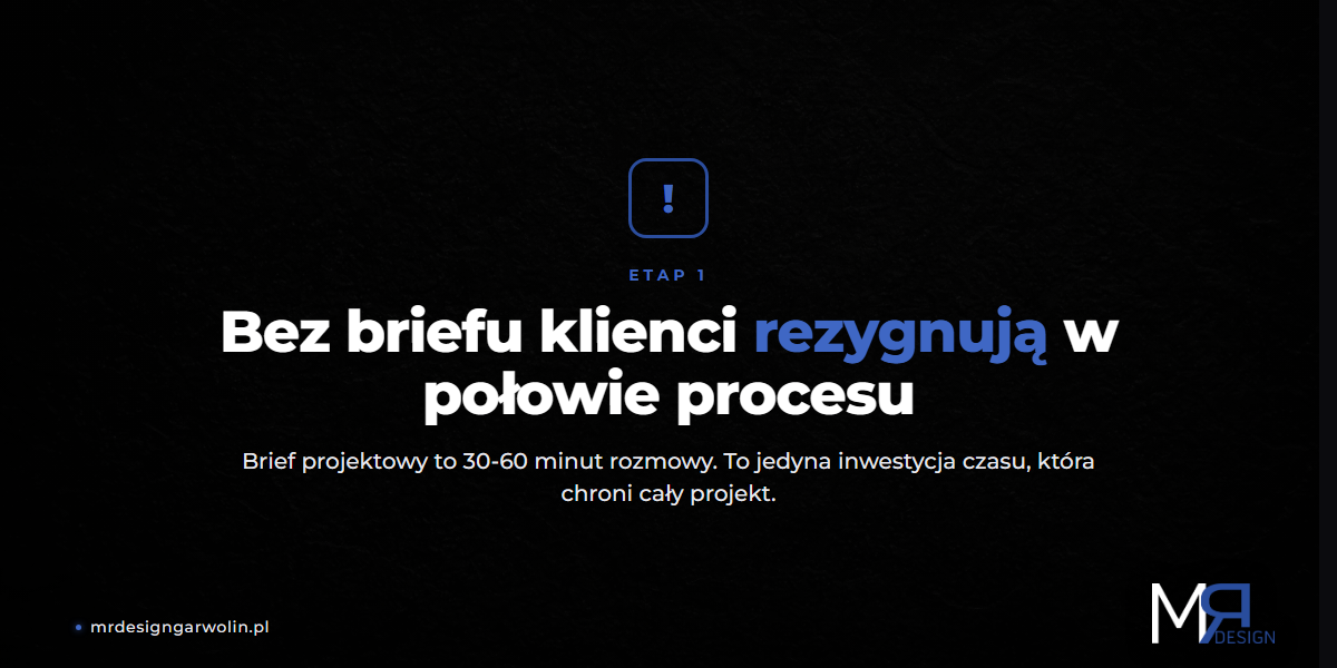Etap 1: Brief - fundament procesu budowy strony www