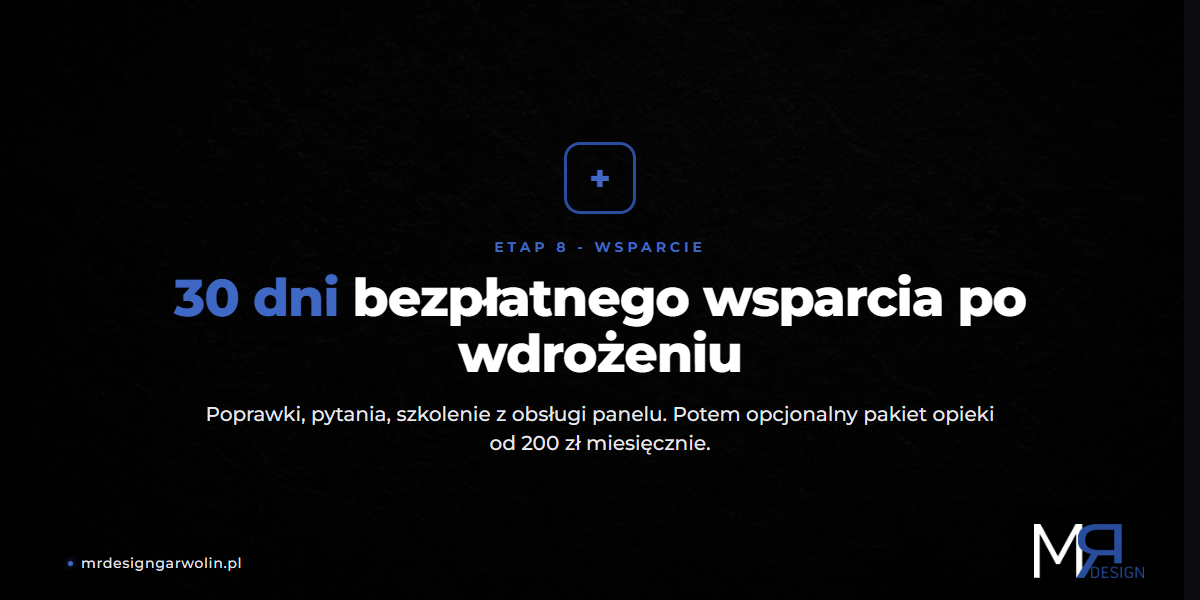 Etap 8: Go-live - DNS, SSL, szkolenie z panelu