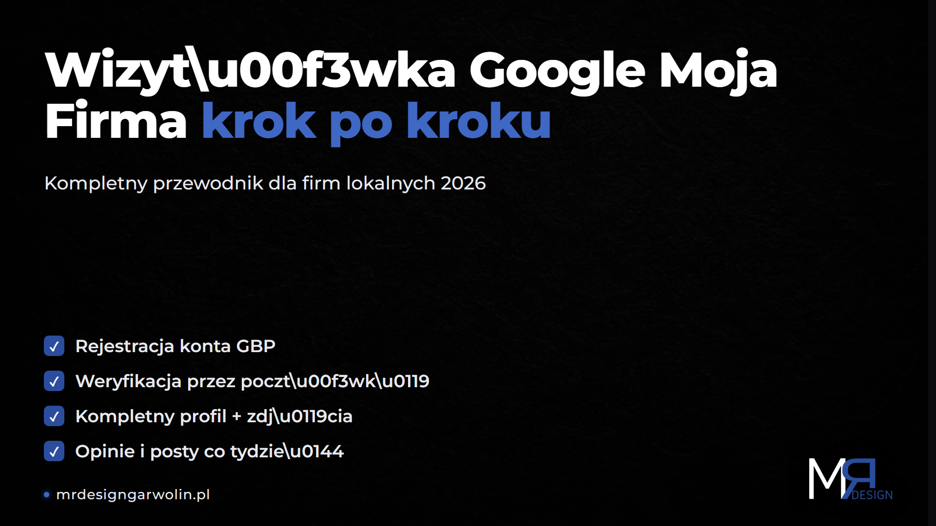 Wizytówka Google Moja Firma krok po kroku - poradnik 2026