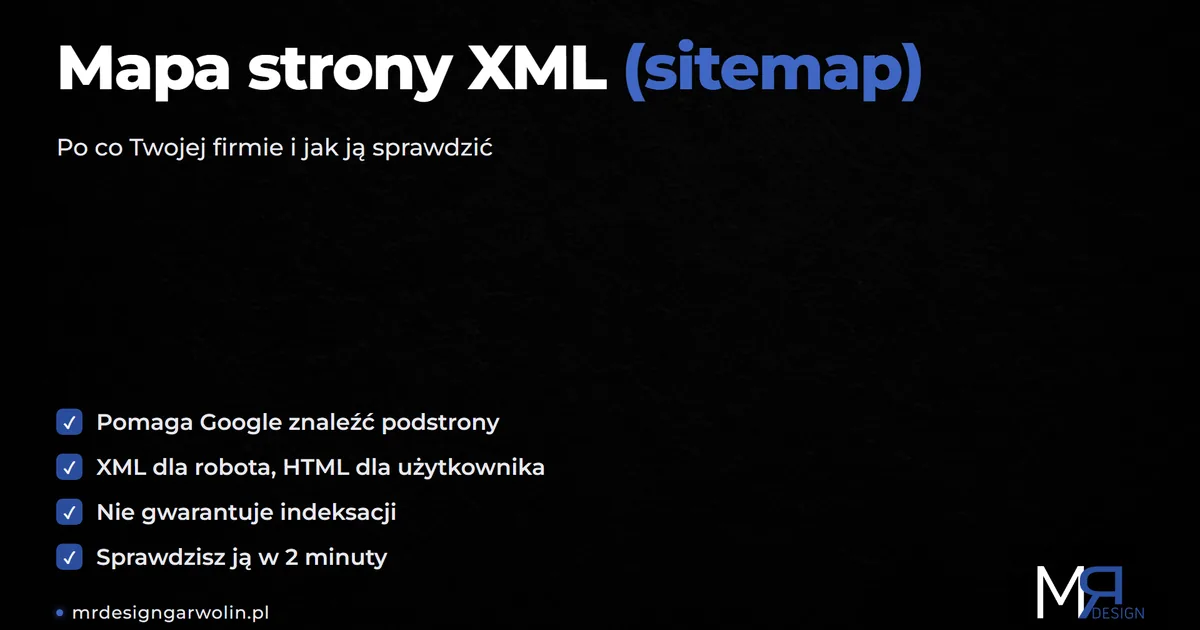Mapa strony XML (sitemap) - po co Twojej firmie i jak ją sprawdzić