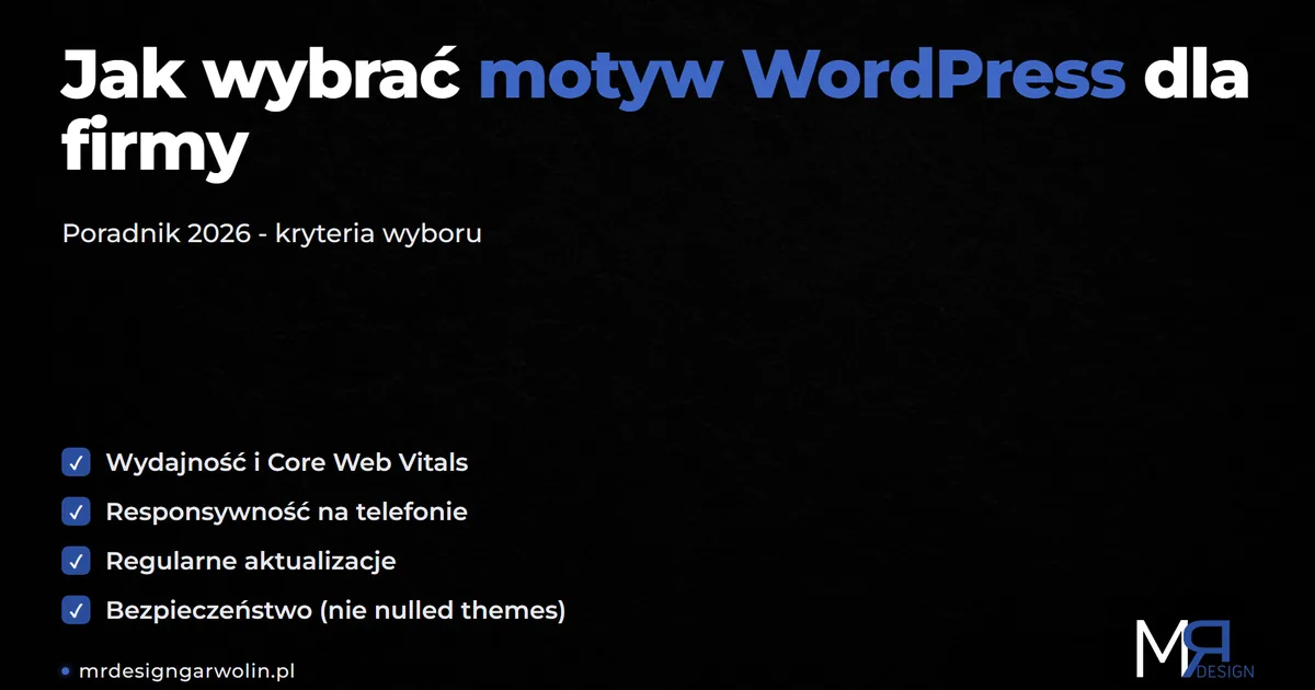 Jak wybrać motyw WordPress dla firmy