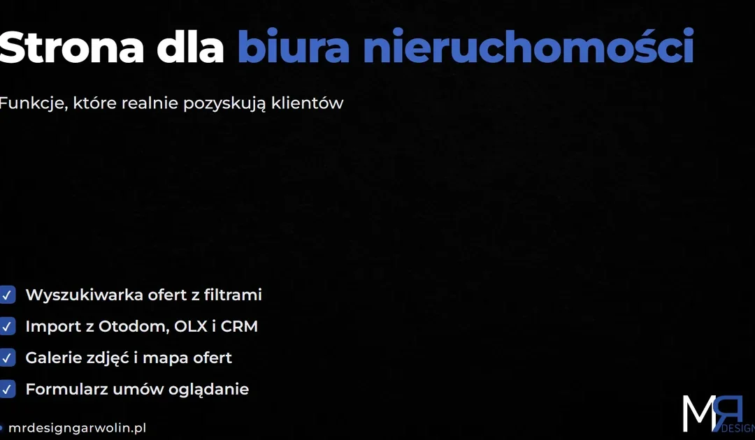 Strona dla biura nieruchomości – jak prezentować oferty i zdobywać klientów