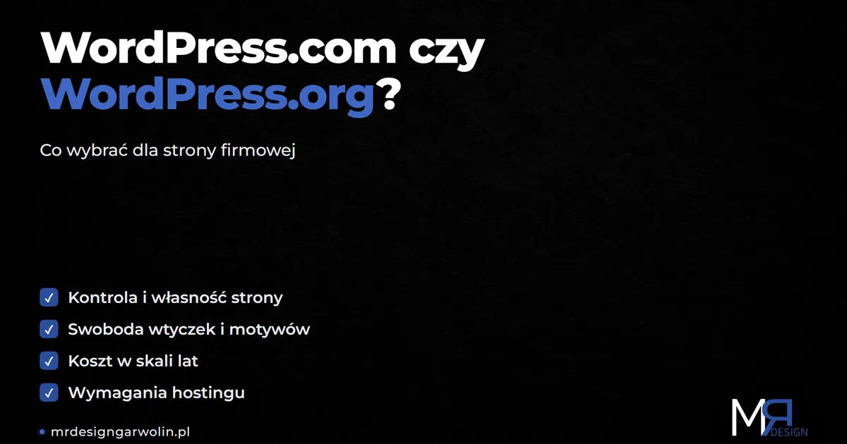 WordPress.com czy WordPress.org - która wersja dla firmy