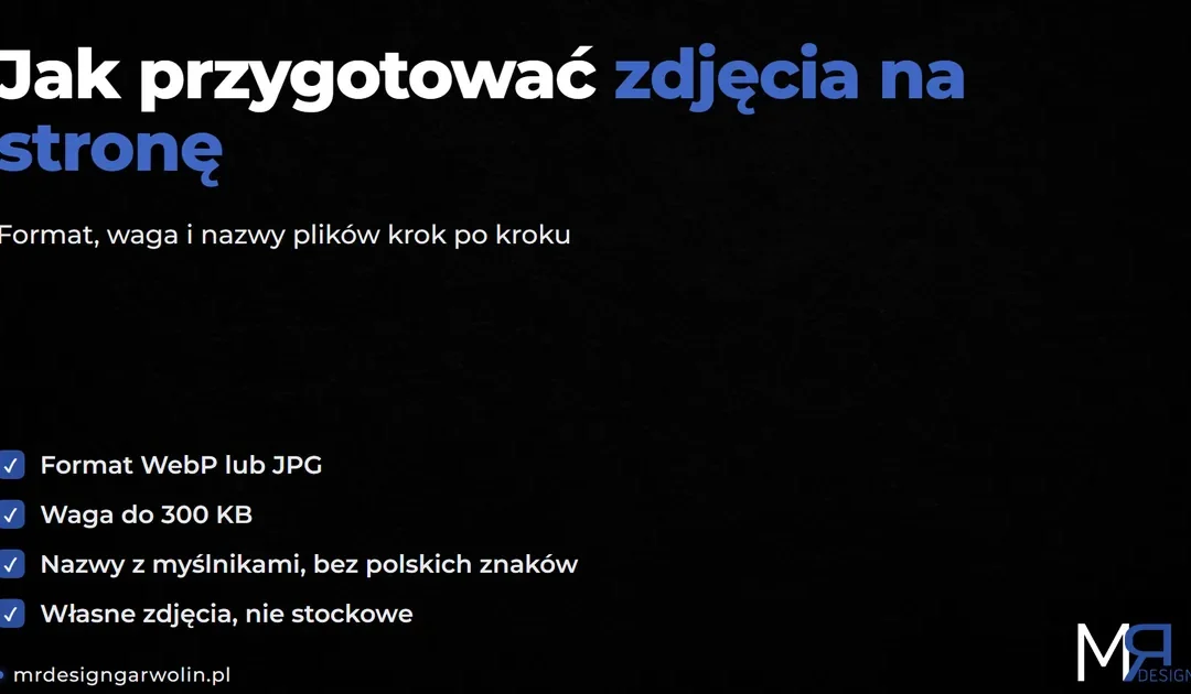 Jak przygotować zdjęcia na stronę internetową firmy
