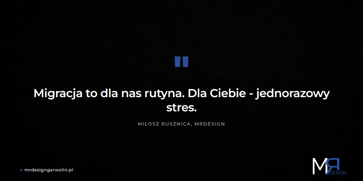 Migracja WordPress ze specjalistą - rutyna z pełnym backupem i bez przestoju