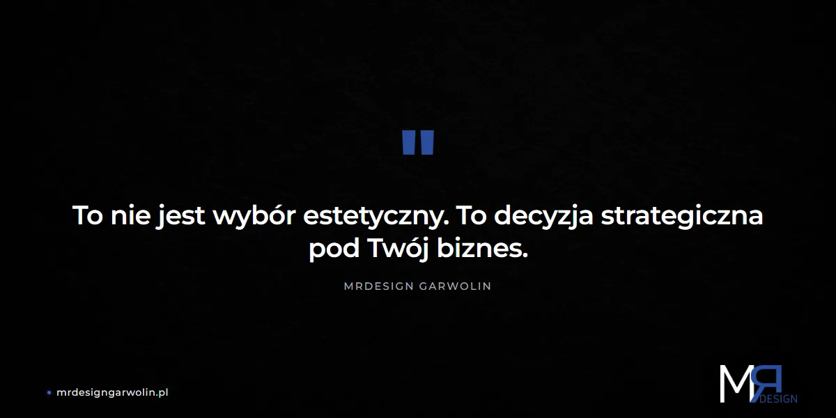 Wybór architektury strony to decyzja strategiczna pod biznes - MRdesign Garwolin