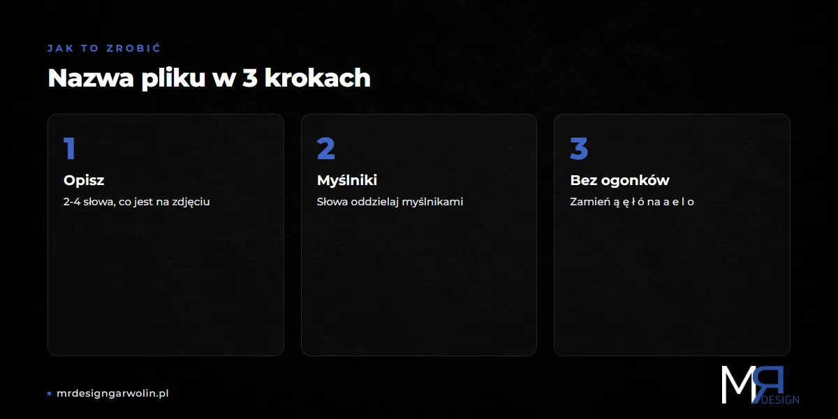 Jak nazwać pliki zdjęć na stronę internetową w trzech krokach