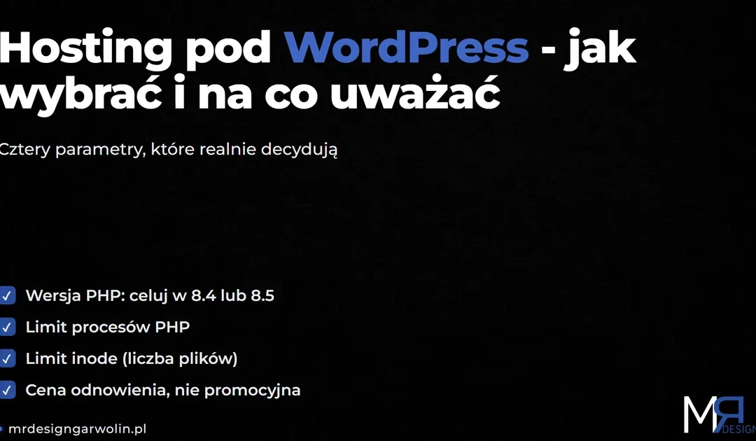 Hosting pod WordPress – jak wybrać i na co uważać