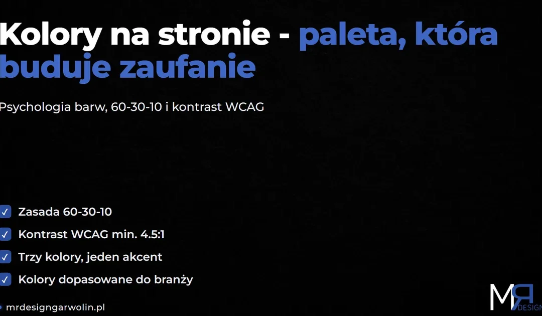 Kolory na stronie firmowej – jak dobrać paletę, która buduje zaufanie