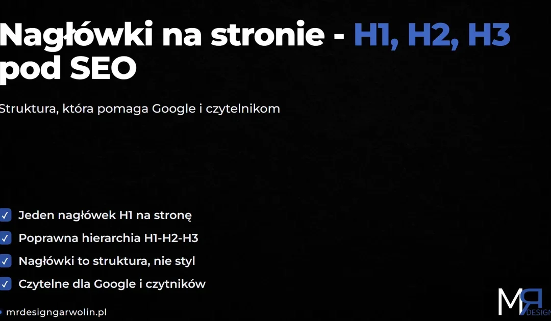 Nagłówki na stronie: H1, H2, H3 – jak układać treść pod Google i czytelnika