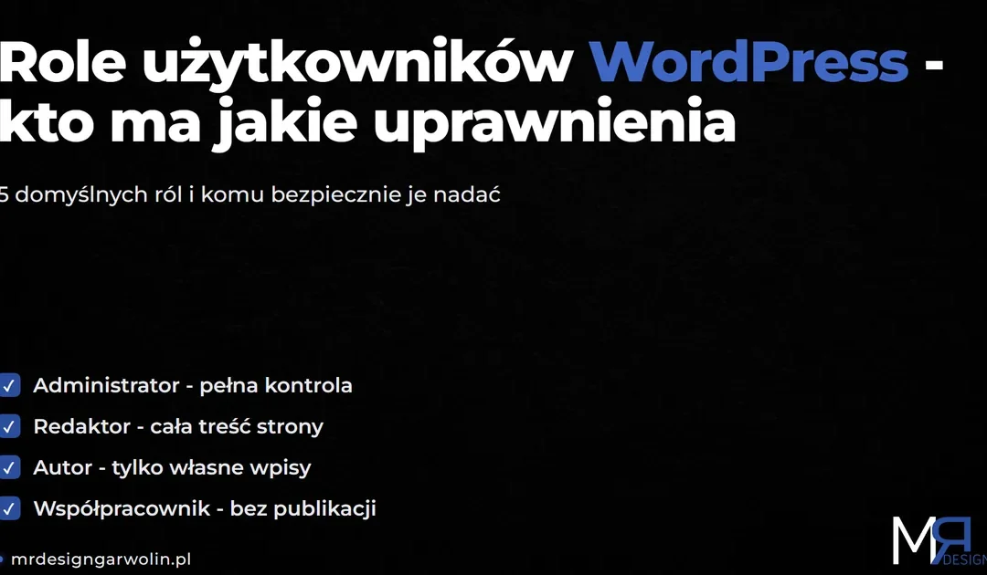 Role użytkowników WordPress – kto ma jakie uprawnienia (i komu dać dostęp)