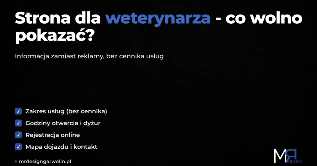 Strona dla weterynarza: jak legalnie zdobywać właścicieli zwierząt online