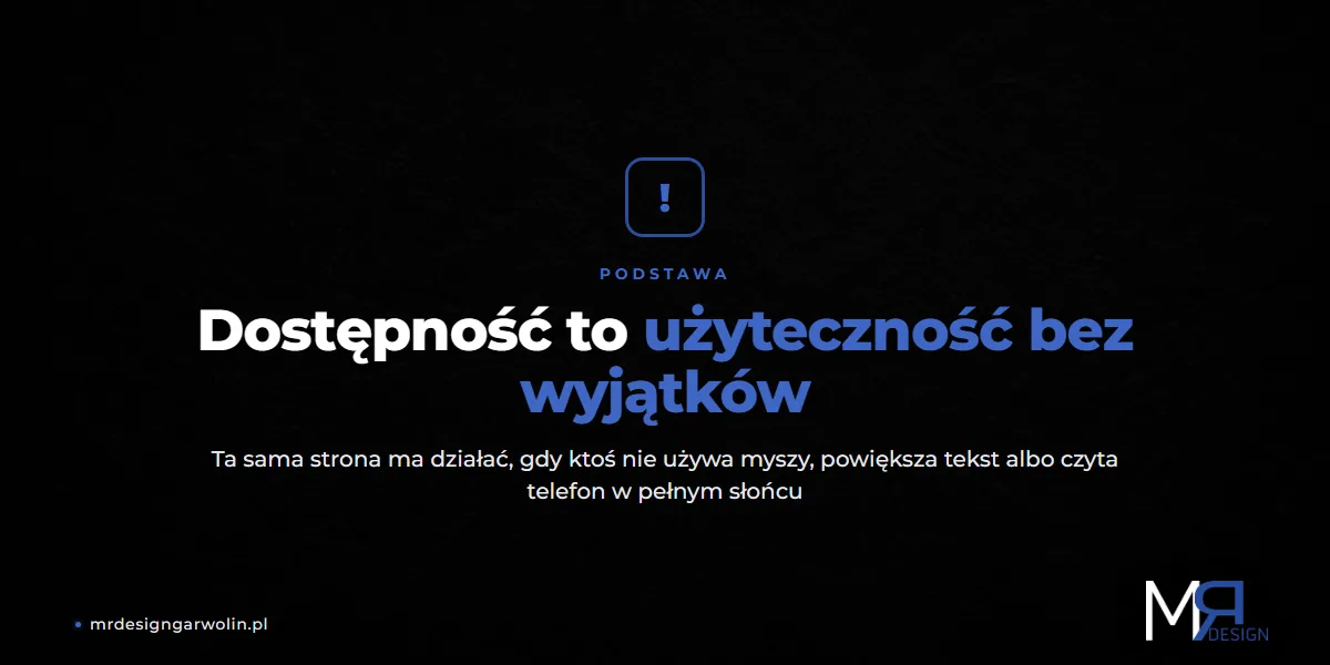 Czym jest dostępność cyfrowa strony internetowej - użyteczność bez wyjątków
