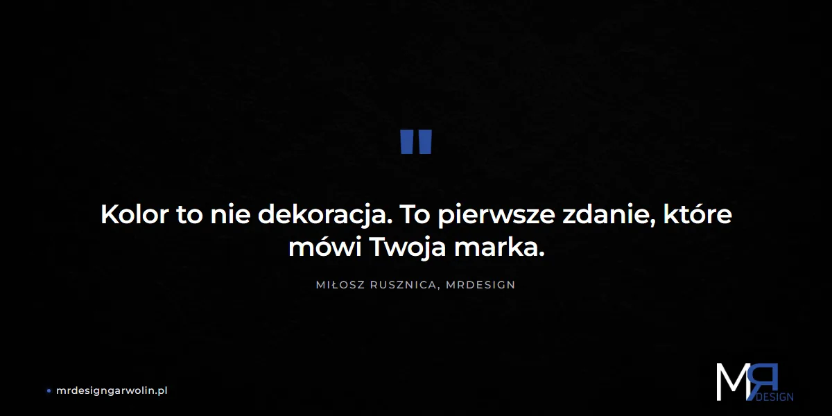 Kolory na stronie firmowej budują zaufanie klienta - MRdesign
