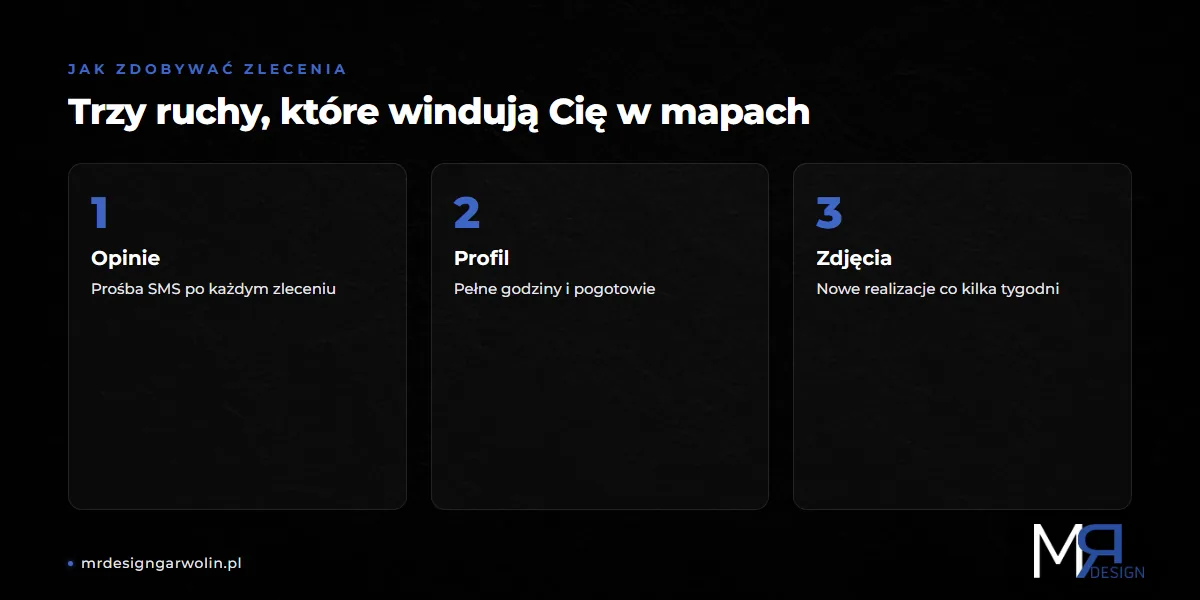 Trzy kroki do wyższej pozycji w lokalnym pakiecie map Google dla firmy hydraulicznej
