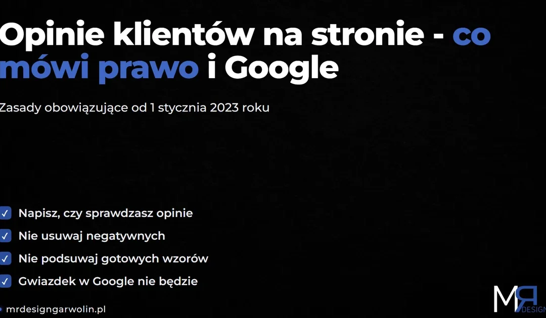 Opinie klientów na stronie internetowej – co mówi prawo i Google