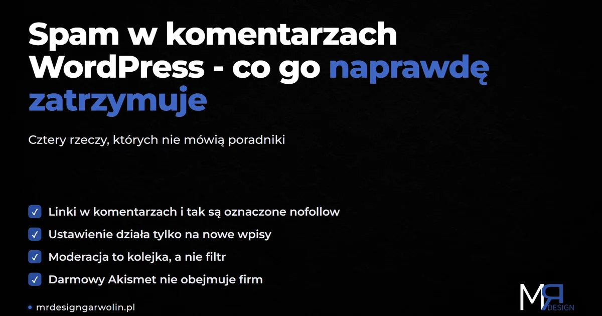 Spam w komentarzach WordPress - co go naprawde zatrzymuje