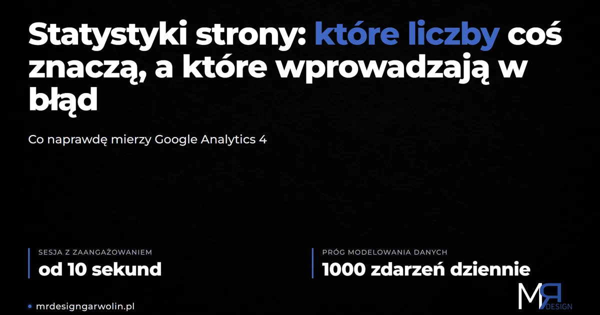 Statystyki strony internetowej - które liczby coś znaczą