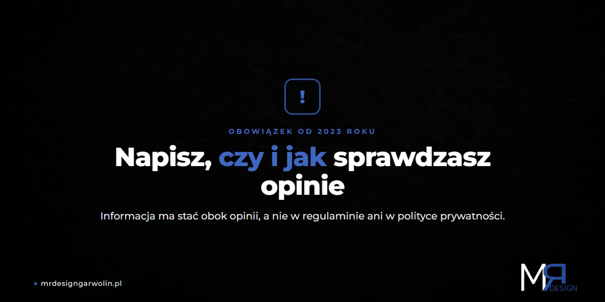 Obowiązek napisania, czy i jak firma sprawdza opinie klientów na stronie internetowej